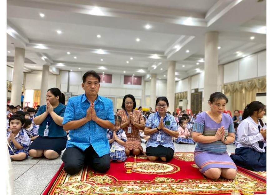 กิจกรรมถวายเทียนพรรษา และประกาศตนเป็นพุทธมามกะ ประจำปีการศึกษา 2568